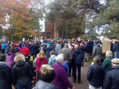 Iain Dawson our chair addressed the crowd